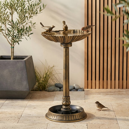 Aveline Sculptural Bird Bath & Garden Pedestal
