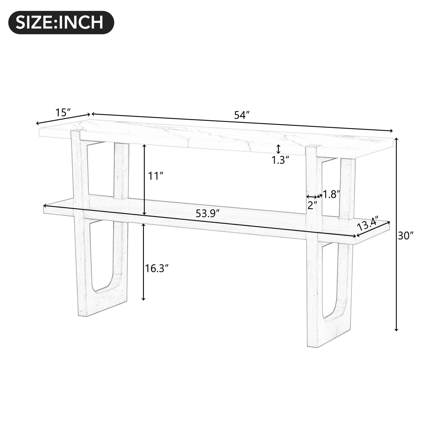 Berg Console Table, Espresso