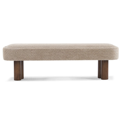 Merritt Bouclé Upholstered Bench