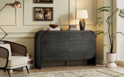 Black Ash Curved Edge Sideboard