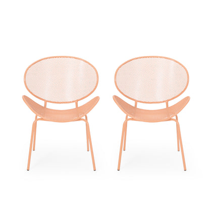 Elba Mesh Outdoor Dining Chair, Set of 2