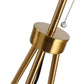 Orion Gold Tripod Floor Lamp with White Drum Shade