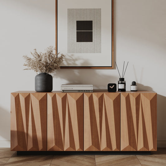 Varen Faceted Walnut Sideboard
