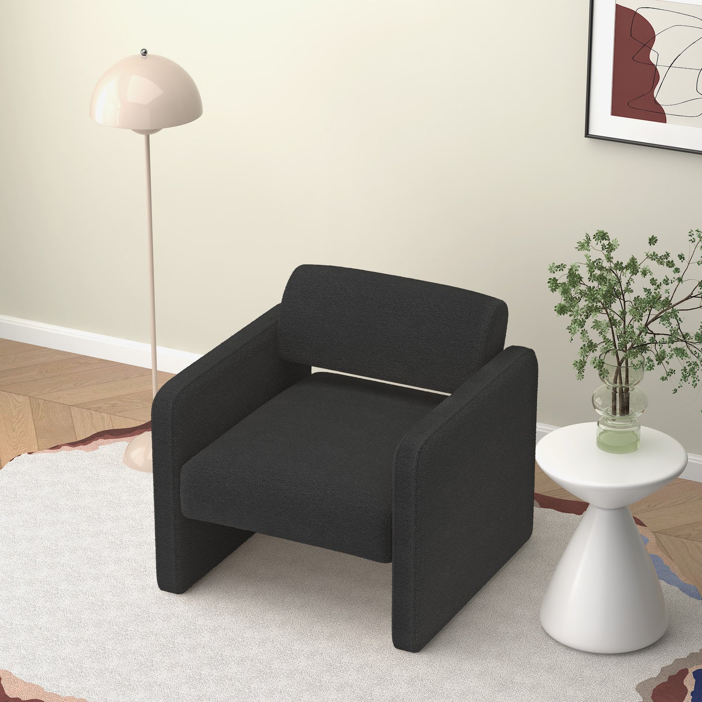 Mod Black Accent Chair