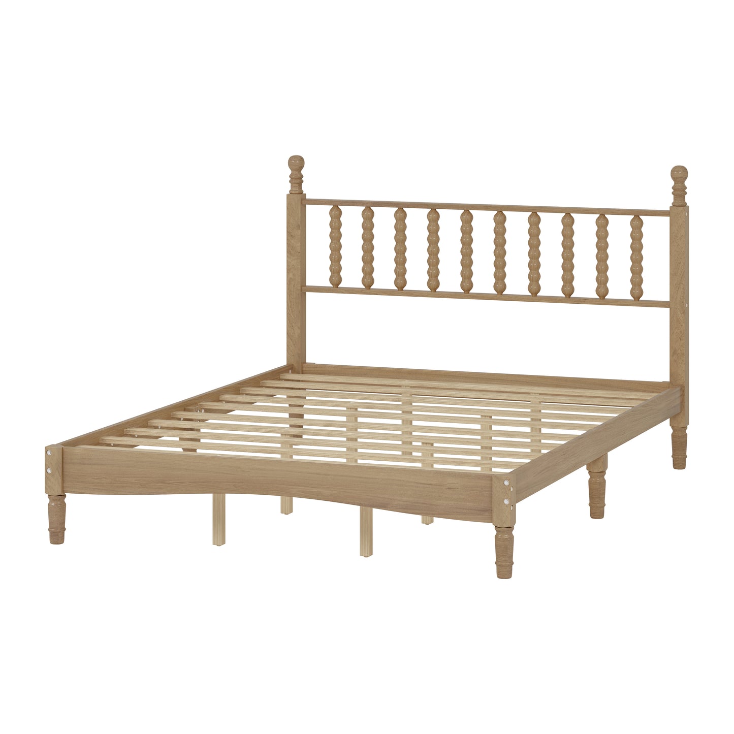 Briar Turned-Spindle Platform Queen Bed, Natural