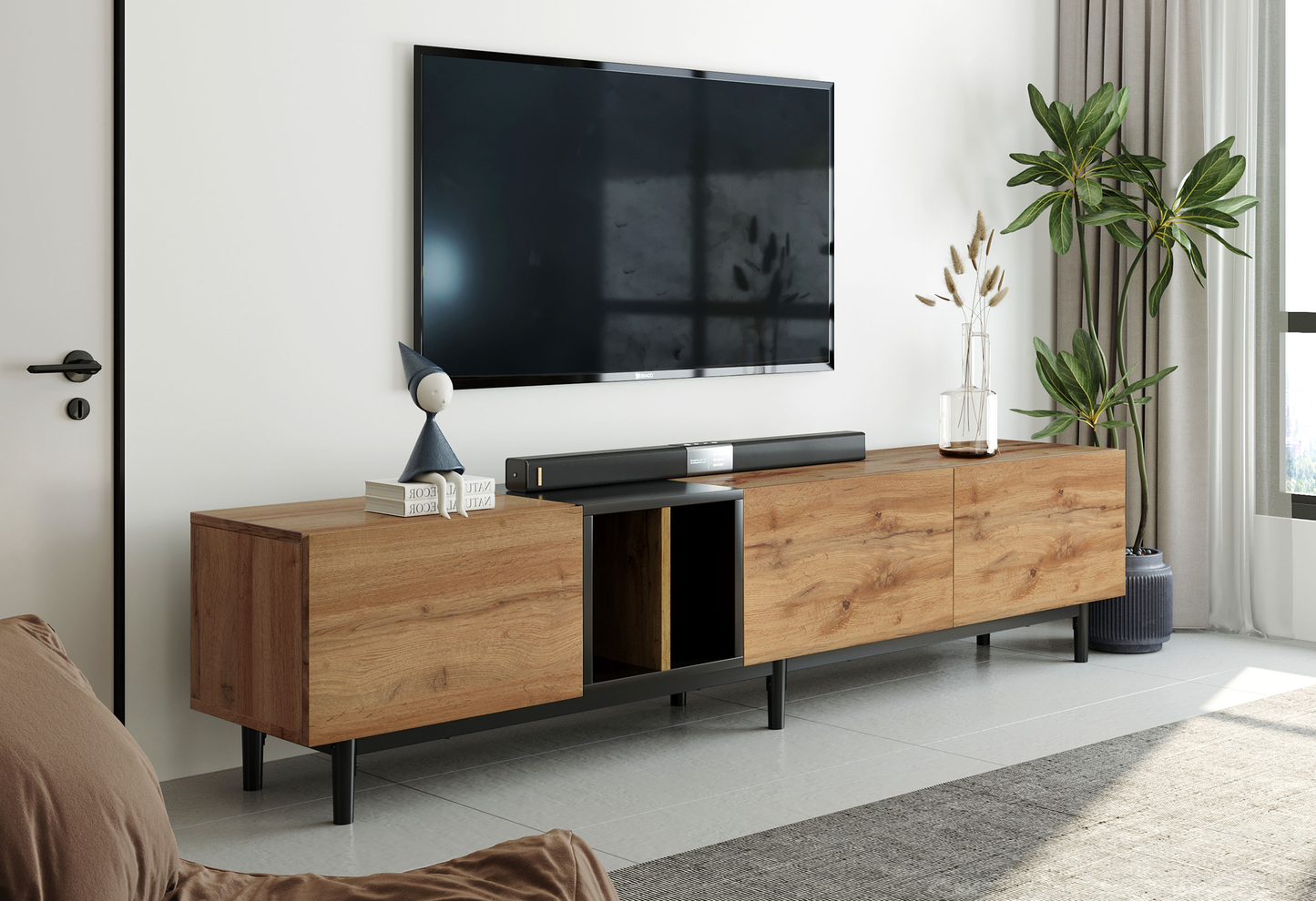 Zane 80" Media Console Table