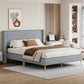 Cory Queen Platform Bed, Gray