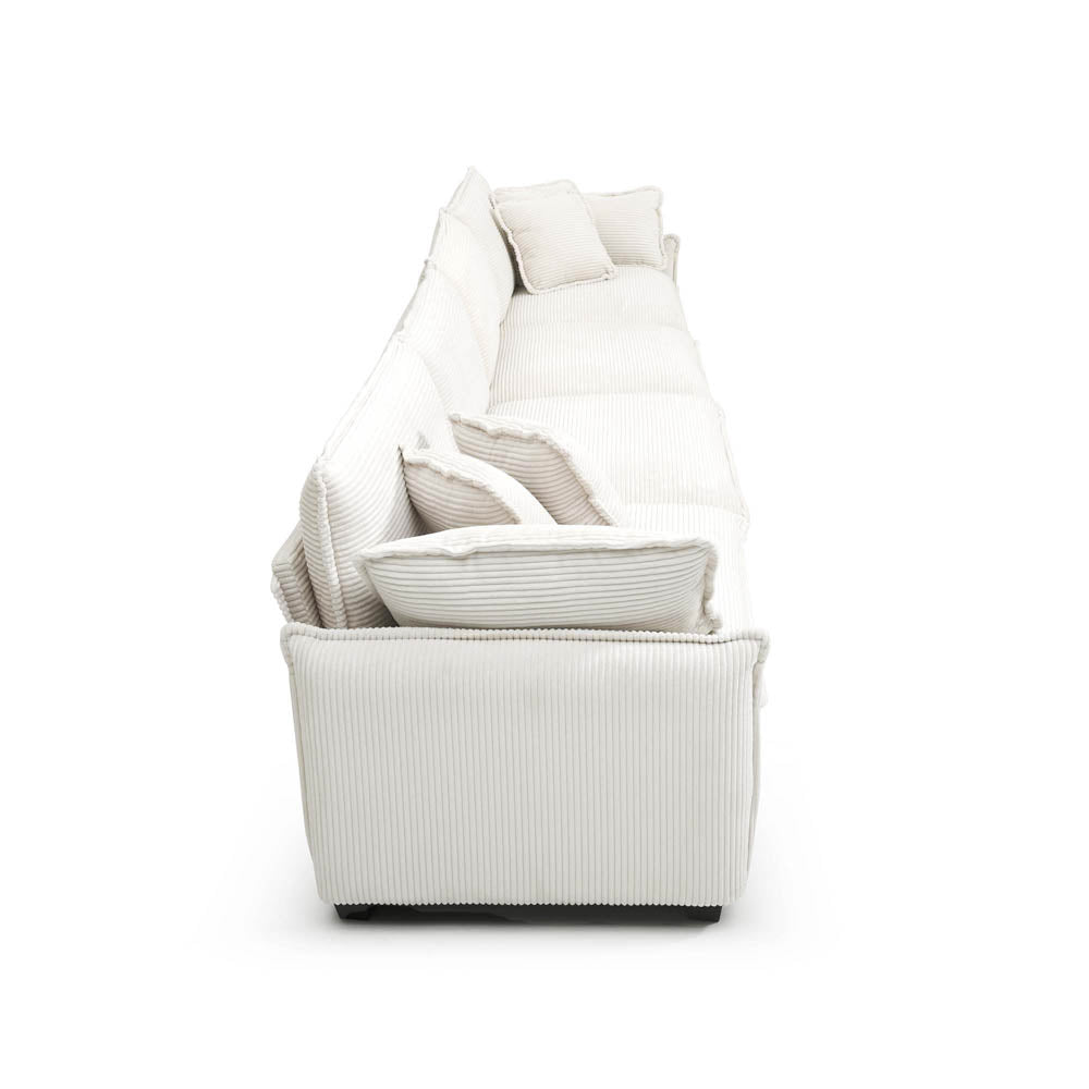 Berk Corduroy Sofa , Beige