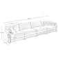 Berk Corduroy Sofa , Beige