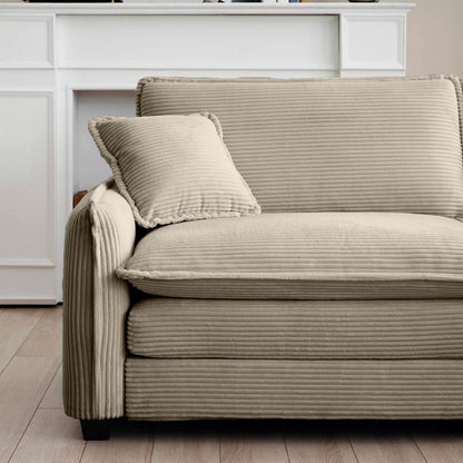 Berk Corduroy Sofa, Tan