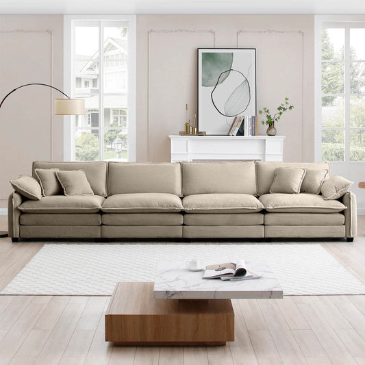 Berk Corduroy Sofa, Tan