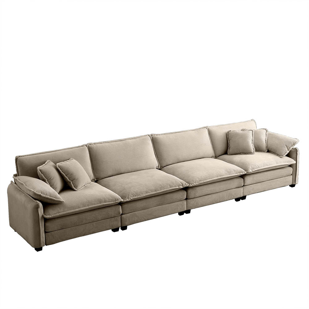 Berk Corduroy Sofa, Tan
