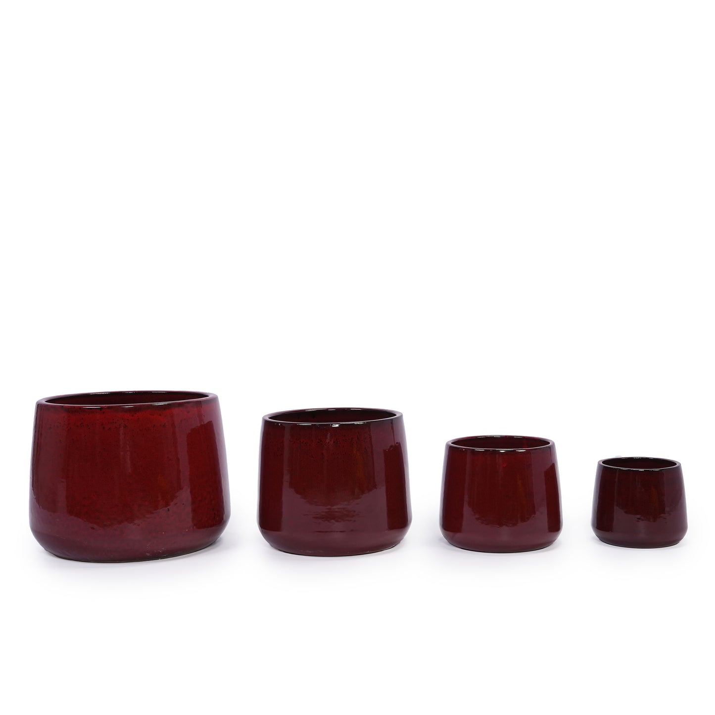 Roux Glazed Ceramic Planter Set