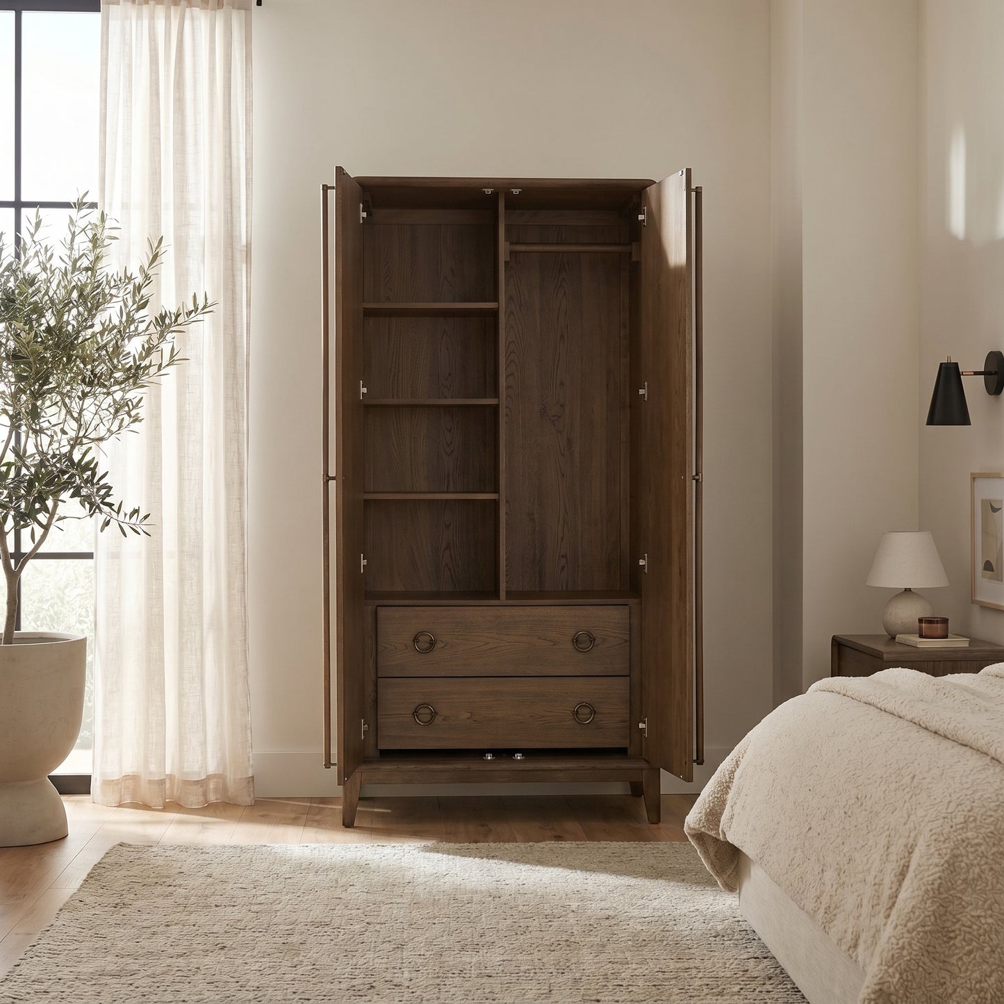 Brenner Tall Storage Armoire