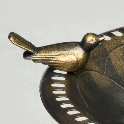 Elowen Antique Bronze Bird Bath Pedestal