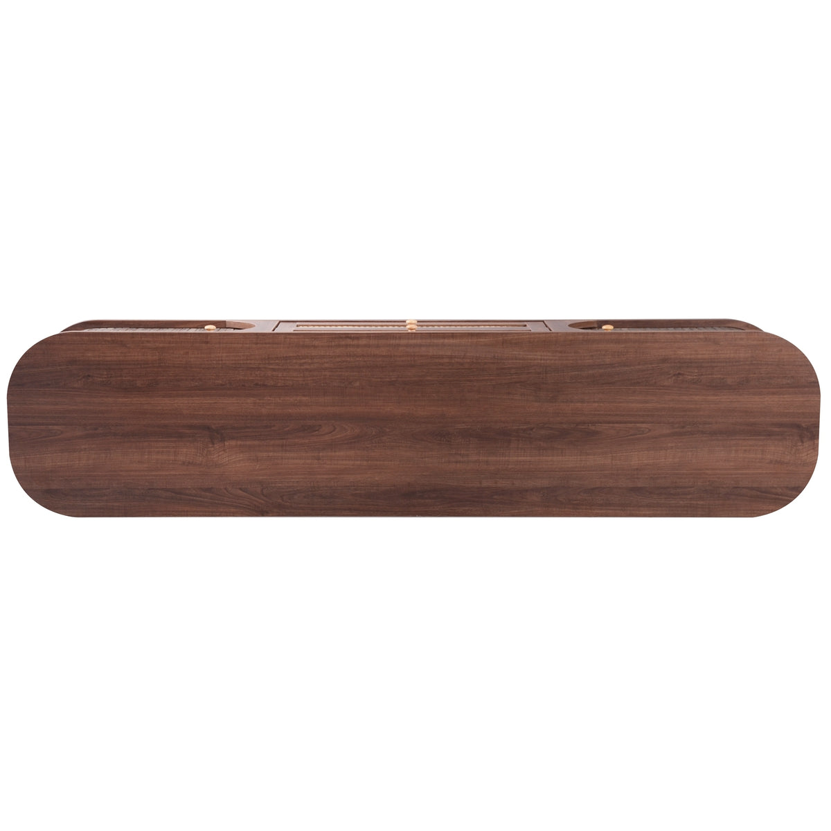 Milo Fluted Rattan Media Credenza, Walnut Brown