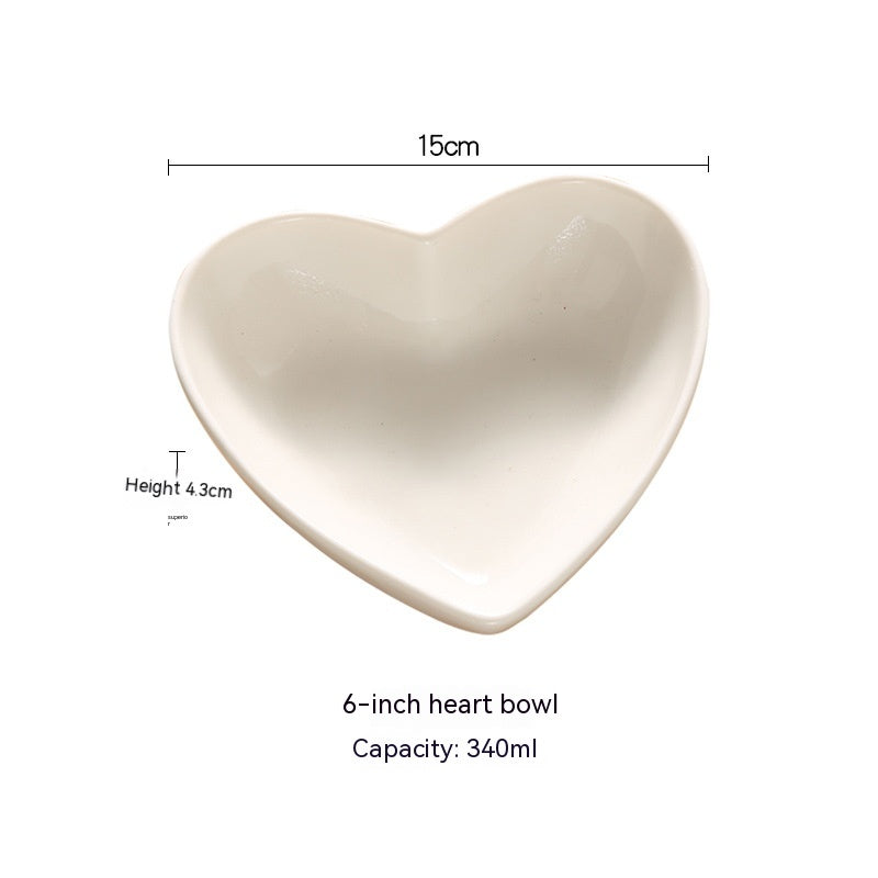 Heart-Shaped Serving Bowls