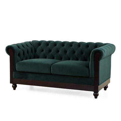 Vivalux Chesterfield Velvet Loveseat