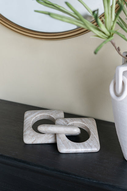 Linea Marble Chain Sculpture