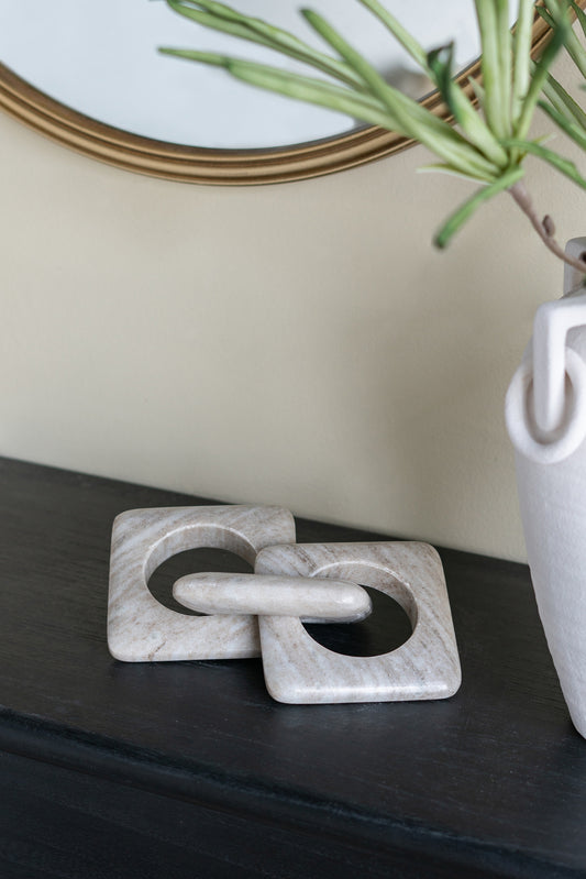 Linea Marble Chain Sculpture