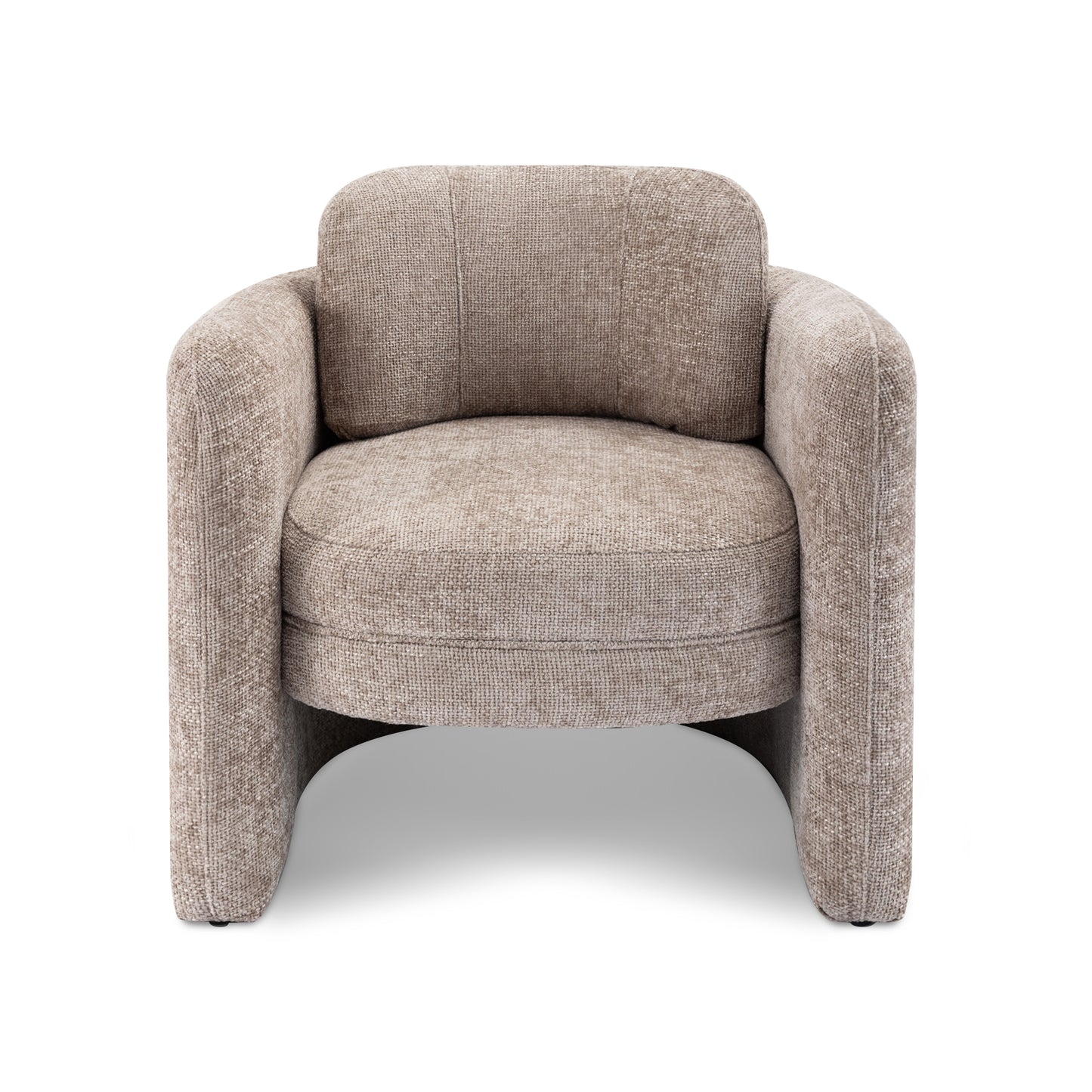 Barrel Accent Armchair,Warm Grey