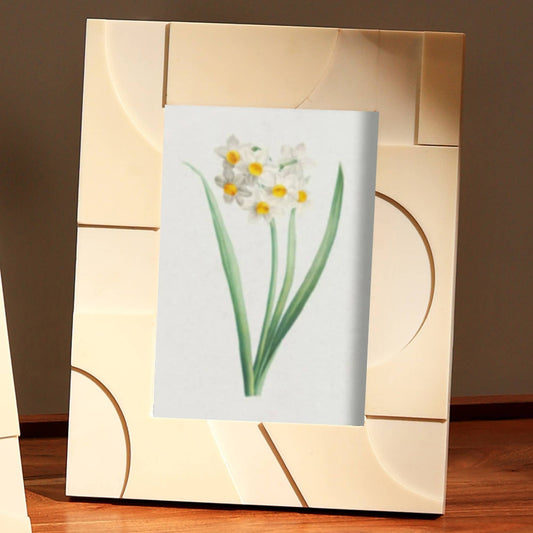 Solene Sculptural Bone Inlay Photo Frame – 5" x 7"