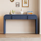 Pyrk Console Table, Navy Blue