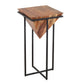 Pyramid Shape Wooden Side Table