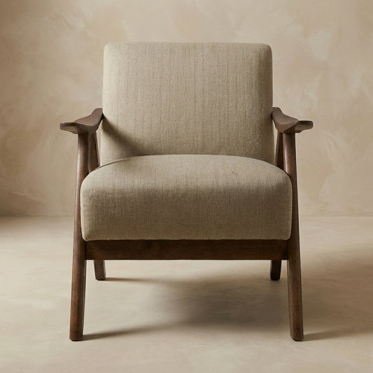 Calder Upholstered Wood Accent Chair