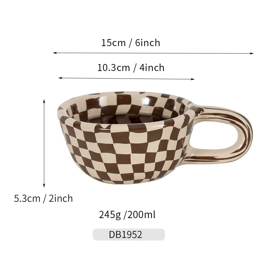 Checkered Coffee Mugs