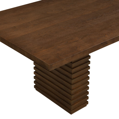 Drew Sculpted Pedestal Table, Walnut