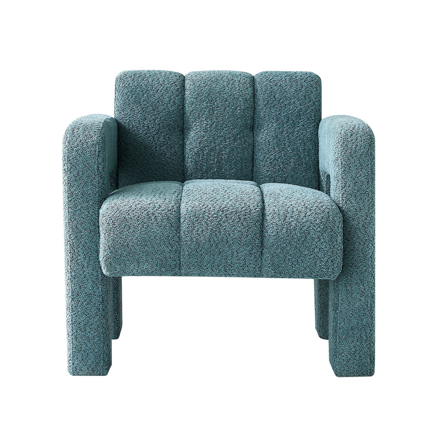 31.10" Wide Boucle Accent Chair, Green