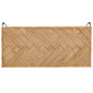 Chevron Ash Wood Rectangular Coffee Table