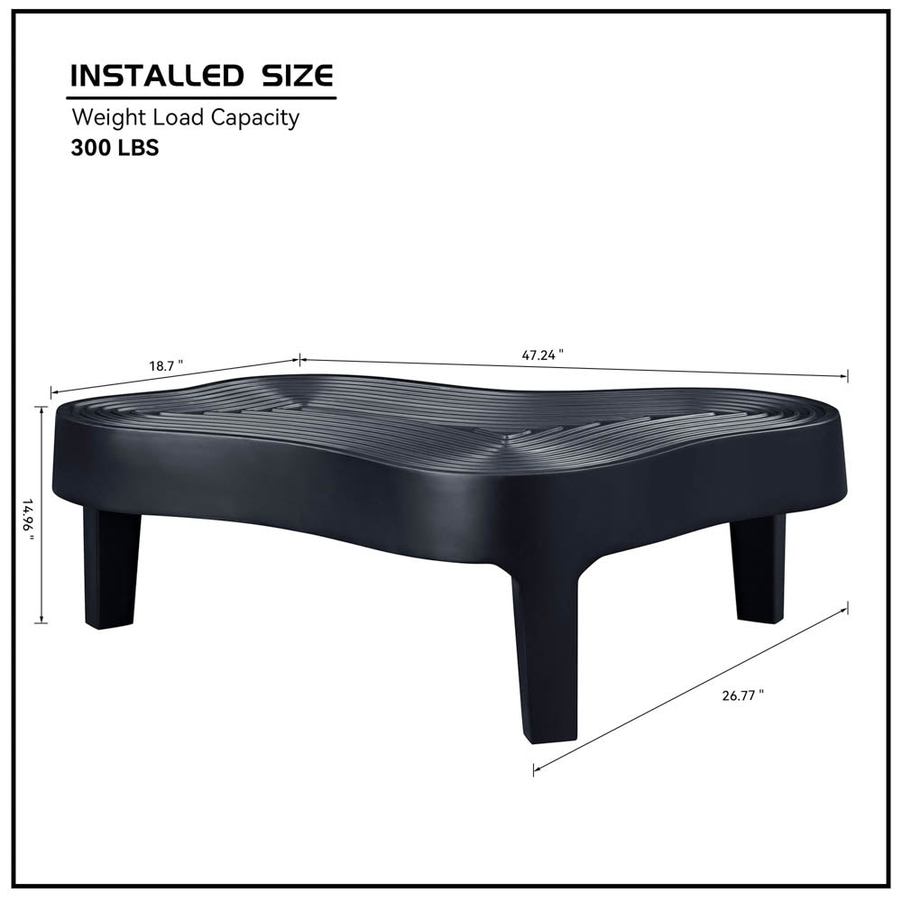Cloud Black Coffee Table