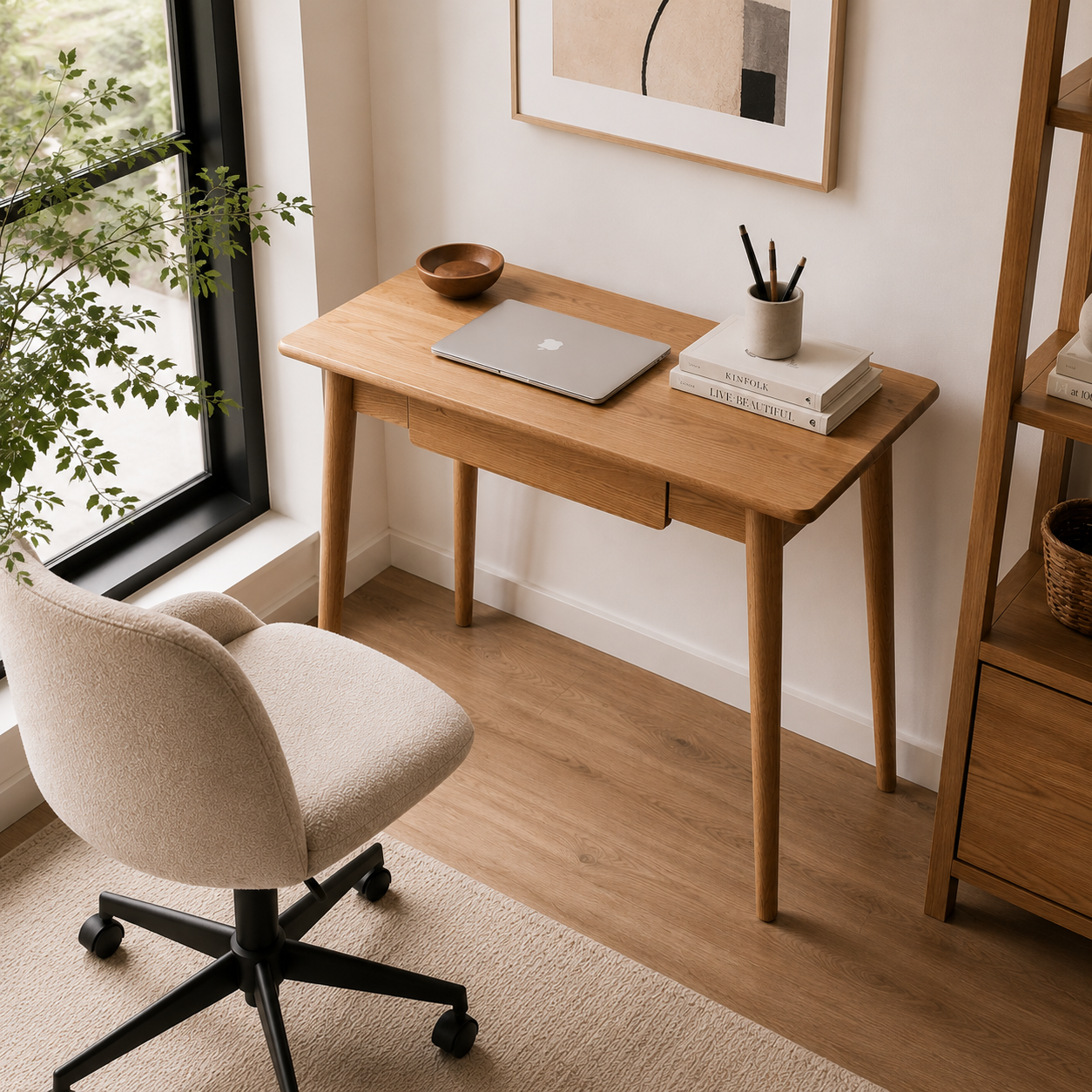 Crosby Oak Writing Desk