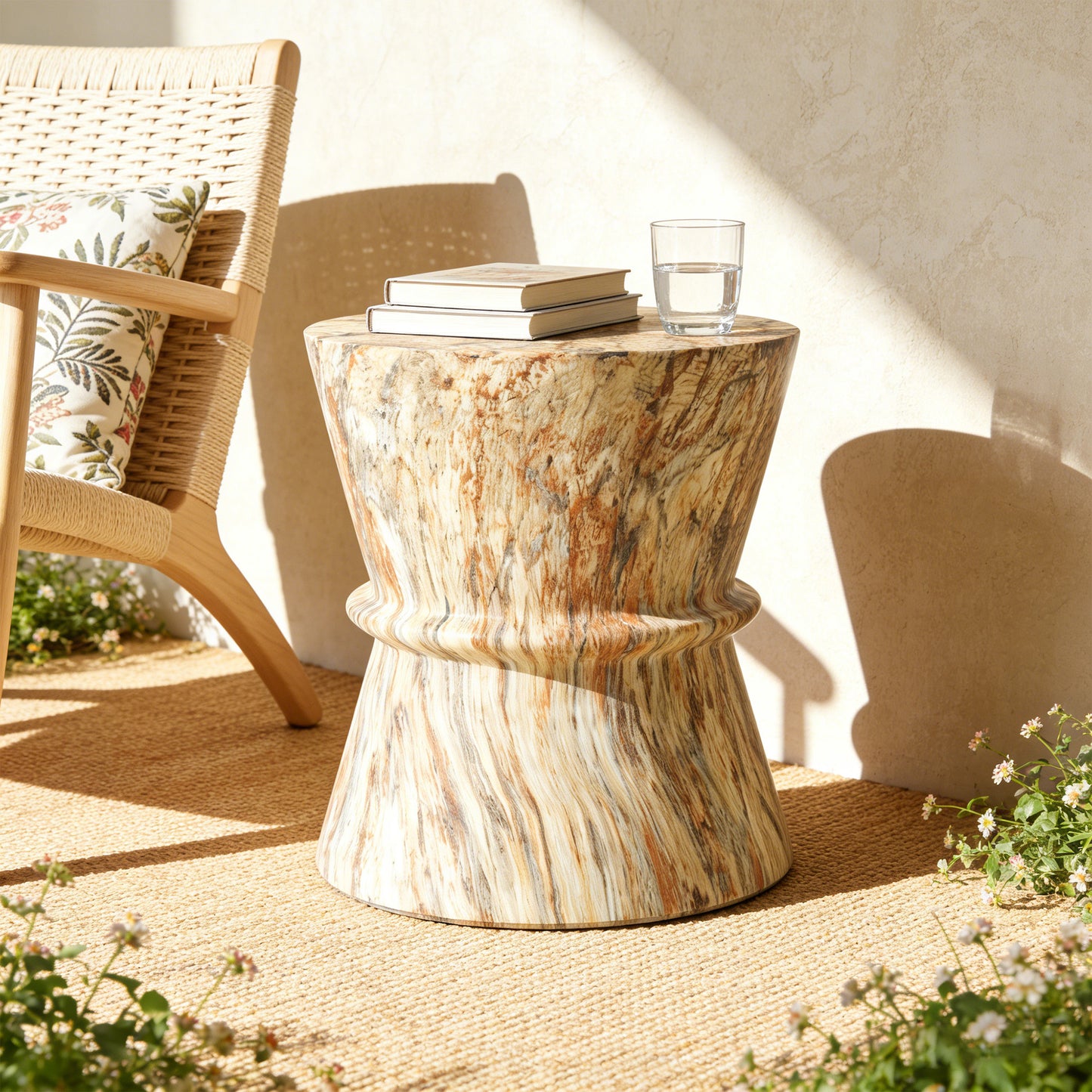 Hourglass Outdoor Side Table