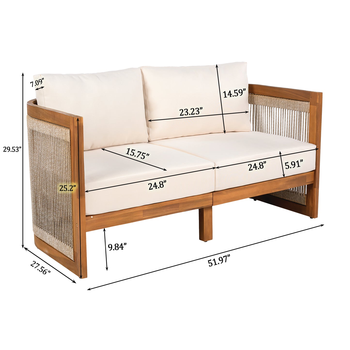 Caldera Acacia Outdoor Conversation Set