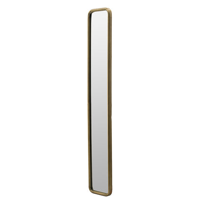 47” Narrow Framed Antique Gold Full-Length Wall Mirror