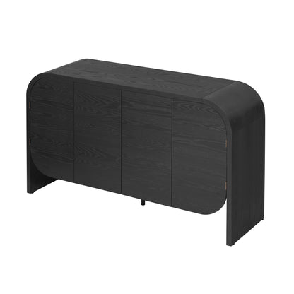Black Ash Curved Edge Sideboard