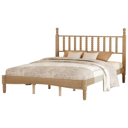 Briar Turned-Spindle Platform Queen Bed, Natural