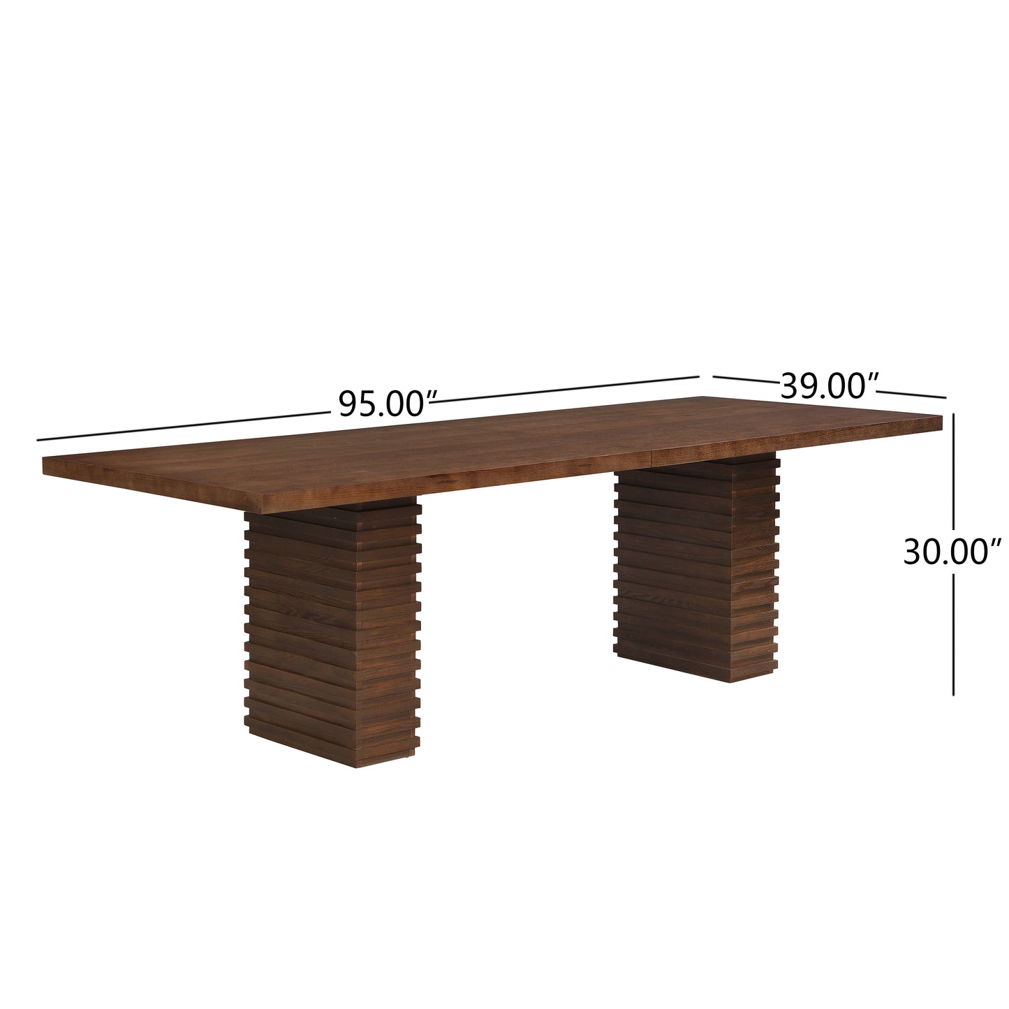 Drew Sculpted Pedestal Table, Walnut