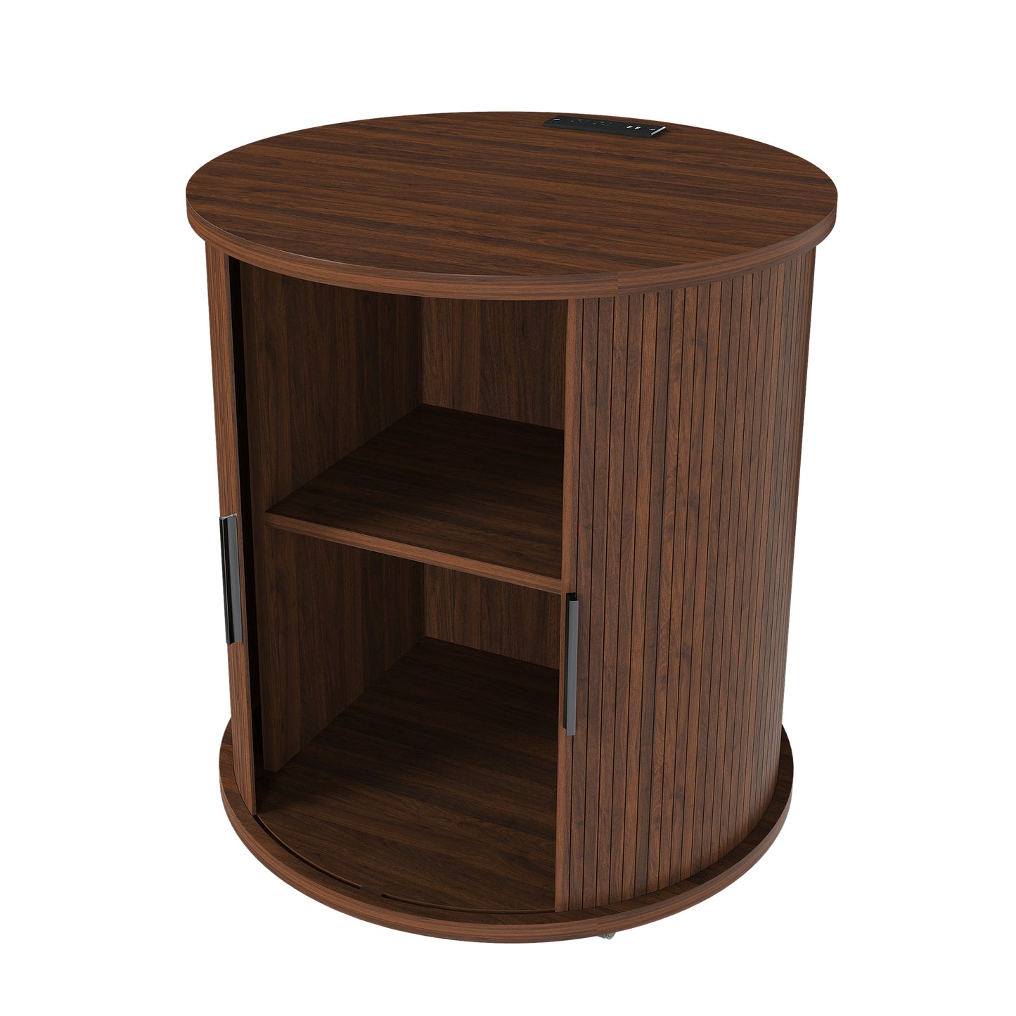Marlowe Mid-Century Cylinder End Table