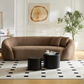 Half Moon Curved Sofa, Camel