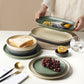 Wind Simple Dinnerware Collection, Dark Green