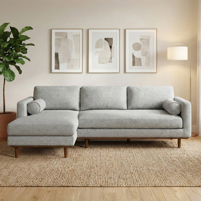 Morrison Left-Facing Sectional Sofa – Grey