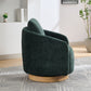 30.3"W Swivel Accent Barrel Chair, Green