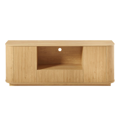 Jensen Fluted Natural Media Console
