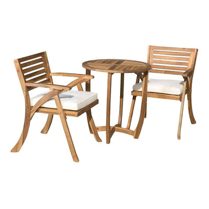 Toulon Acacia Outdoor Bistro, 3-Piece Set