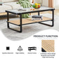 Blye Modern Glass Coffee Table