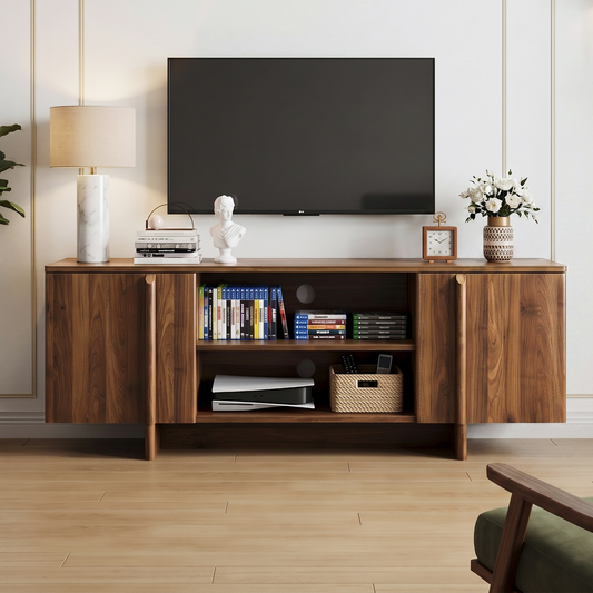 Ronan Walnut Media Console